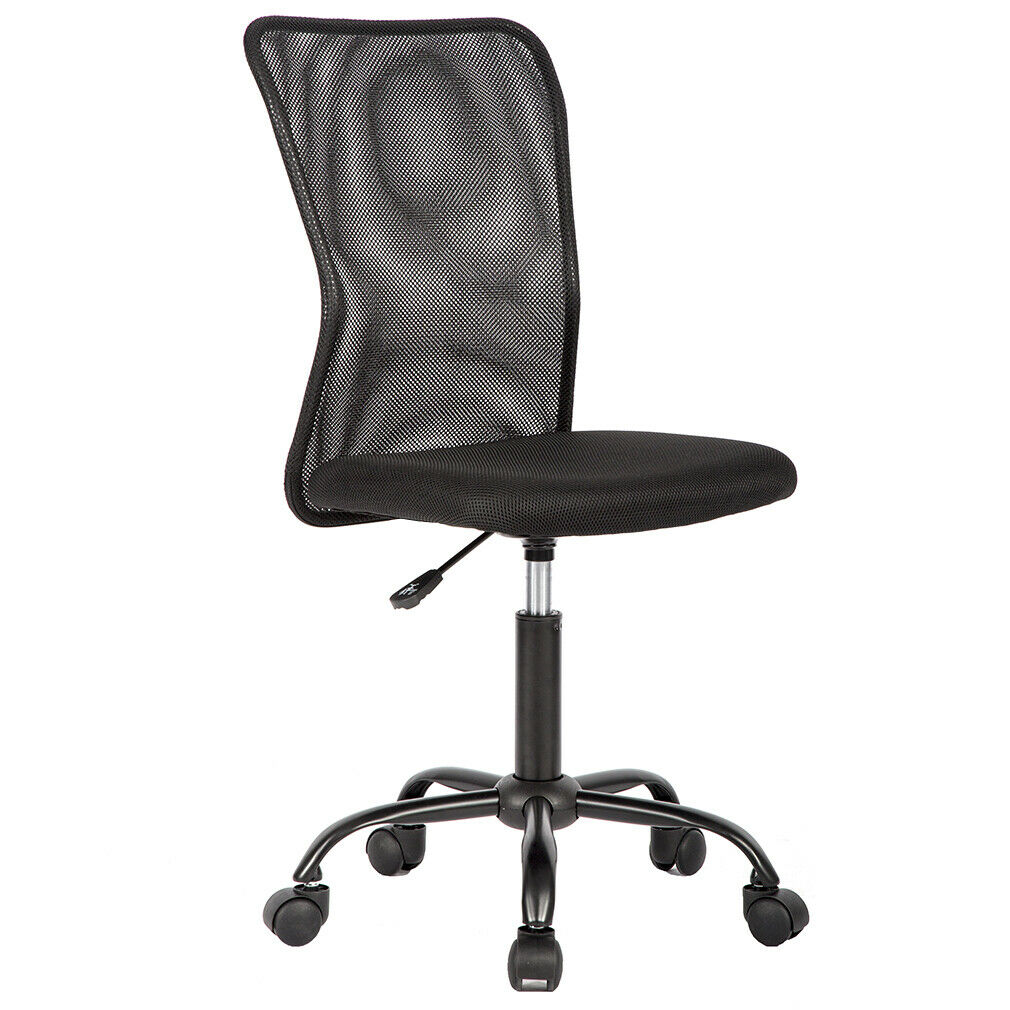 Black Mesh Office Chair Computer Middle Back Task Swivel Seat Ergonomicchair1265